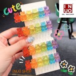 Pinza de oso de colores, Pasador de pelo con diseño de Oso 🐻